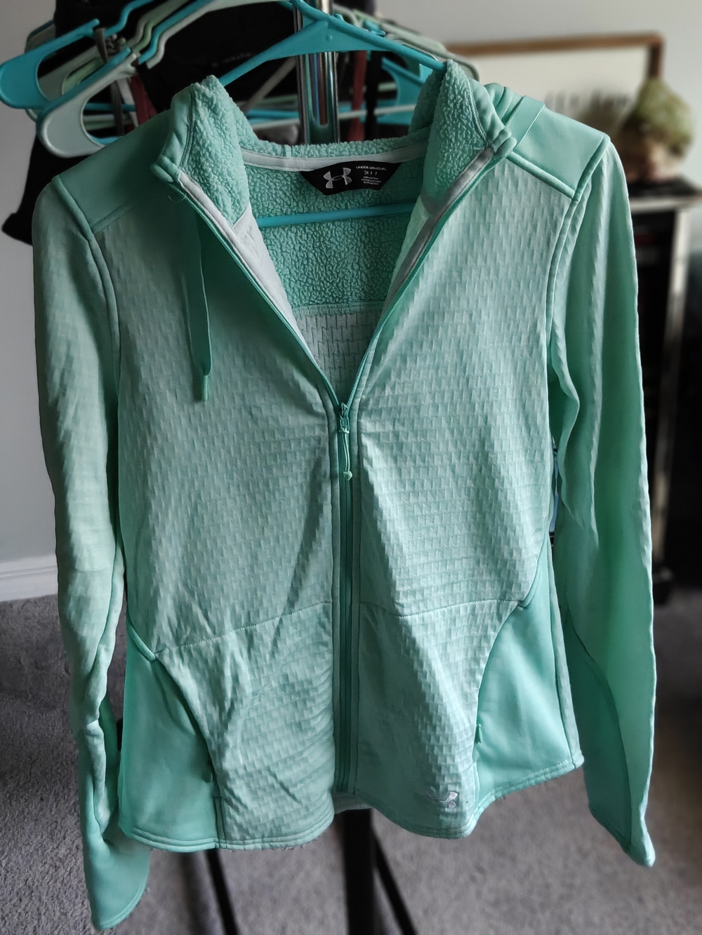 Under Armour Mint Green Full-Zip Hoodie